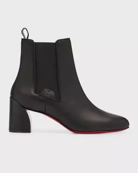 Ботинки из кожи теленка с красной подошвой Turelastic Christian Louboutin