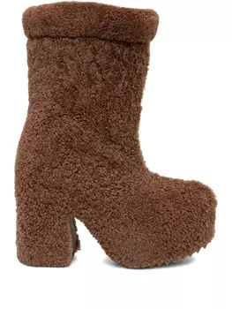 Ботинки из овчины Inuikii 100 мм, коричневый