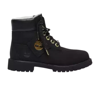 Ботинки из овчины премиум-класса 6 дюймов Junior Timberland, черный