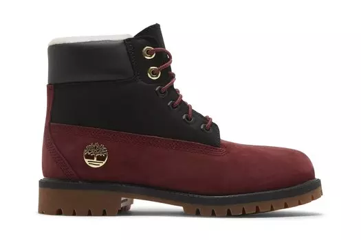 Ботинки из овчины премиум-класса 6 дюймов Junior Timberland, красный