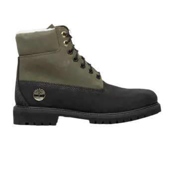 Ботинки из овчины премиум-класса 6 дюймов Junior Timberland, зеленый