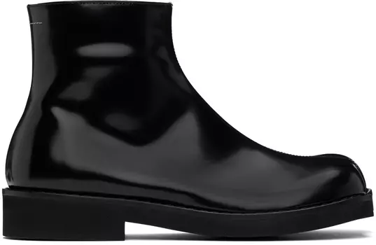 Ботинки из полированной кожи MM6 Maison Margiela
