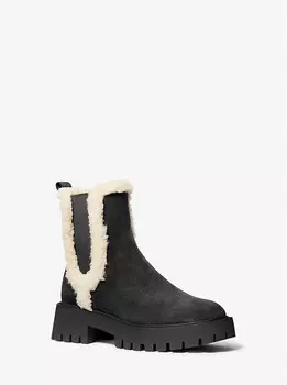 Ботинки из замши и искусственной овчины Asher Michael Kors, черный