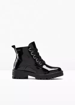 Ботинки Jana на шнуровке удобной ширины Jana, черный