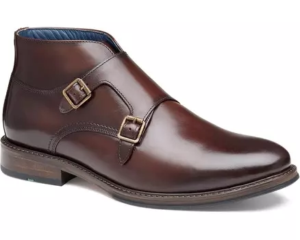 Ботинки Johnston & Murphy Raleigh Double Buckle Boots, цвет Mahogany Full Grain