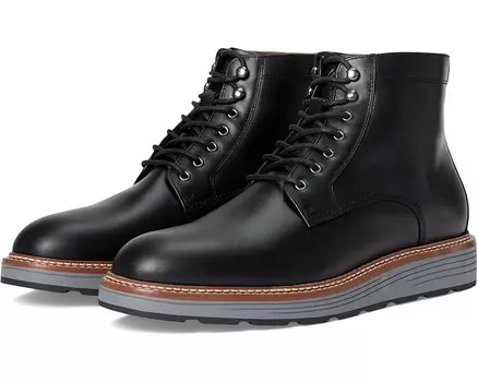 Ботинки Johnston & Murphy Upton Lug Plain Toe Boots, цвет Black Waterproof Full Grain