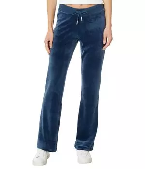 Ботинки Juicy Couture Solid Rib Waist Velour Pant W/Drawcord, цвет Midnight Sea