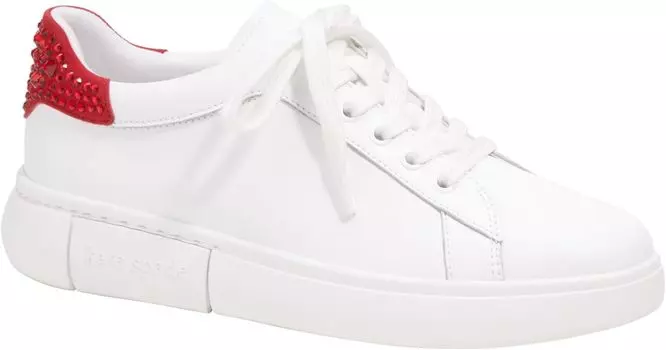 Ботинки Kate Spade New York Lift Crystal, цвет True White/Perfect Cherry