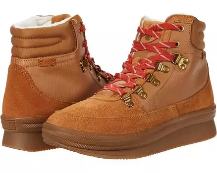 Ботинки Keds Midland Boot Suede Splash Canvas WX, цвет Cognac