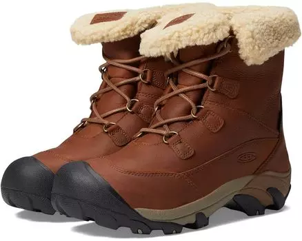 Ботинки KEEN Betty Boot Short Waterproof, цвет Brown/Shitake