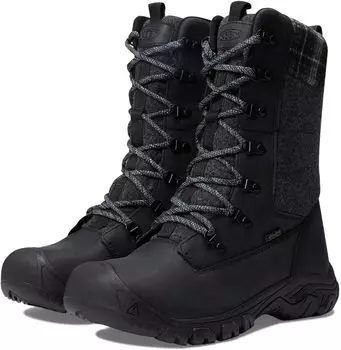 Ботинки KEEN Greta Tall Boot Waterproof, цвет Black/Black Plaid