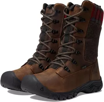 Ботинки KEEN Greta Tall Boot Waterproof, цвет Brown/Red Plaid