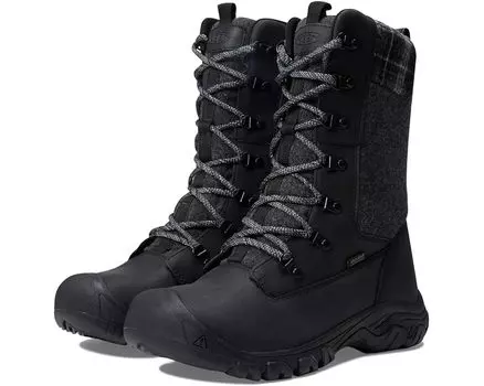 Ботинки KEEN Greta Tall Waterproof, цвет Black/Black Plaid