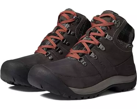 Ботинки KEEN Kaci III Winter Mid Waterproof, цвет Magnet/Black Plaid