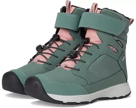 Ботинки KEEN Kids Skua Winter Comfortable Insulated Waterproof, цвет Dark Forest/Rose Elegance