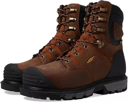 Ботинки KEEN Utility Camden 8" Waterproof 600G, цвет Leather Brown/Black