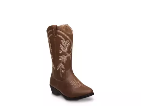 Ботинки Kensie Zip Up Western Boot - детские, темно-коричневые