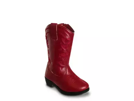 Ботинки Kensie Zip Up Western Boot - детские, красные