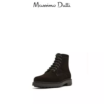 Ботинки короткие мужские Massimo Dutti Martin замшевые, коричневый