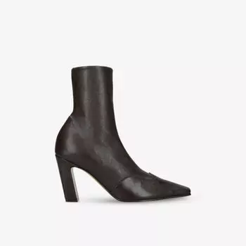 Ботинки кожаные Khaite Nevada 85, коричневый