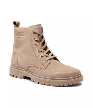 Ботинки кожаные треккинговые Calvin Klein Jeans, бежевый