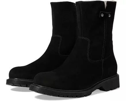 Ботинки La Canadienne Hunter, цвет Black Suede/Shearling Lined