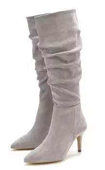 Ботинки LASCANA Reiverschlussstiefel, серый