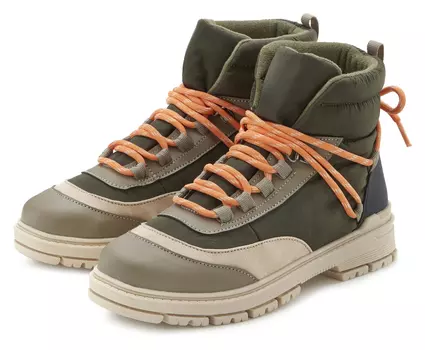 Ботинки LASCANA Schnr, оливковый