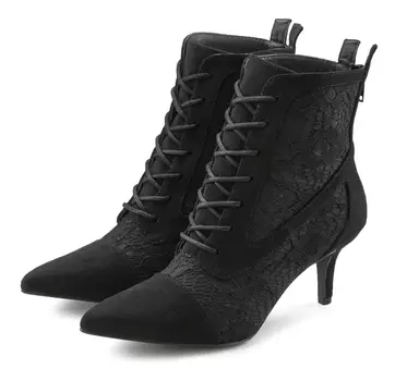 Ботинки LASCANA Schnrstiefelette, черный