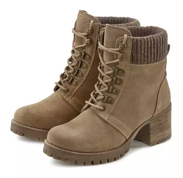 Ботинки LASCANA Schnrstiefelette, кэмел