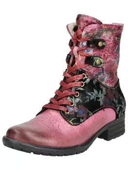 Ботинки Laura Vita Lace-Up Ankle Boots, фуксия