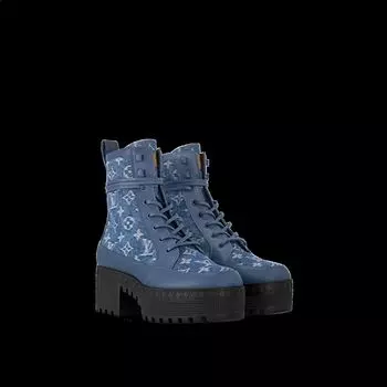 Ботинки Laureate Platform Desert Louis Vuitton, синий