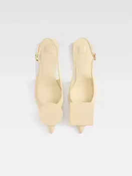 Ботинки Les Slingbacks Duelo Jacquemus, слоновая кость