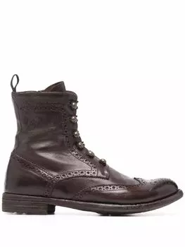 Ботинки Lexicon с перфорацией Officine Creative, коричневый