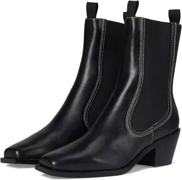 Ботинки Loeffler Randall Nat Midheel Western Ankle Boot With Gore, черный