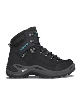 Ботинки LOWA Wanderstiefel RENEGADE GTX MID WS WIDE, цвет asphalt/trkis