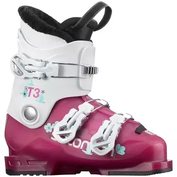 Ботинки лыжные Salomon T3 RT для девочек, розовый / пурпурный /
