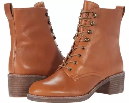 Ботинки Madewell The Patti Lace-Up Boot, цвет English Saddle