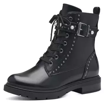 Ботинки MARCO TOZZI на шнуровке с изысканным декором, черный