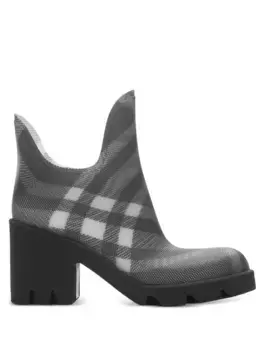 Ботинки Marsh в клетку BURBERRY, серый
