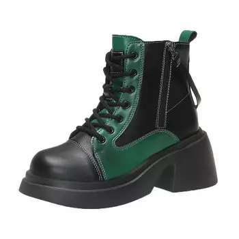 Ботинки Martin Boot женские Abcfjg, хаки/зеленый