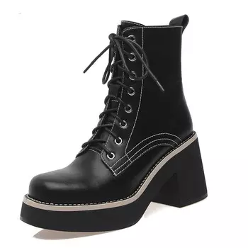 Ботинки Martin Boot женские Flowerskam, коричневый