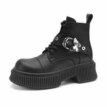 Ботинки Martin Boot женские Foxer, черный