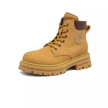 Ботинки Martin Boot женские H2, цвет Yellow Fleece-lined Hidden Wedge