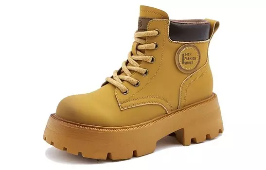 Ботинки Martin Boot женские Jietegongyang, желтый