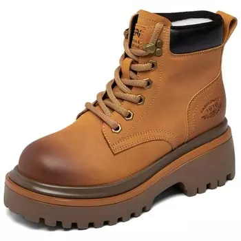 Ботинки Martin Boot женские Jietegongyang, желтый