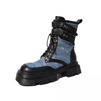 Ботинки Martin Boot женские Mo Lin, цвет Denim Blue