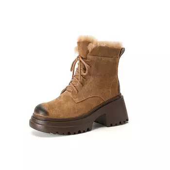 Ботинки Martin Boot женские Mo Lin, коричневый