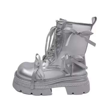 Ботинки Martin Boot женские Mxgm, серебряный