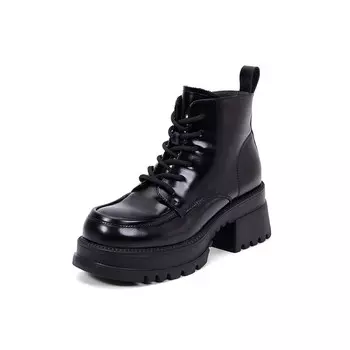 Ботинки Martin Boot женские Pt'Son, цвет Black Fleece-lined